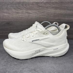 Brooks Glycerin 22 Sneakers Womens Size 8.5 White Neutral Running Shoes